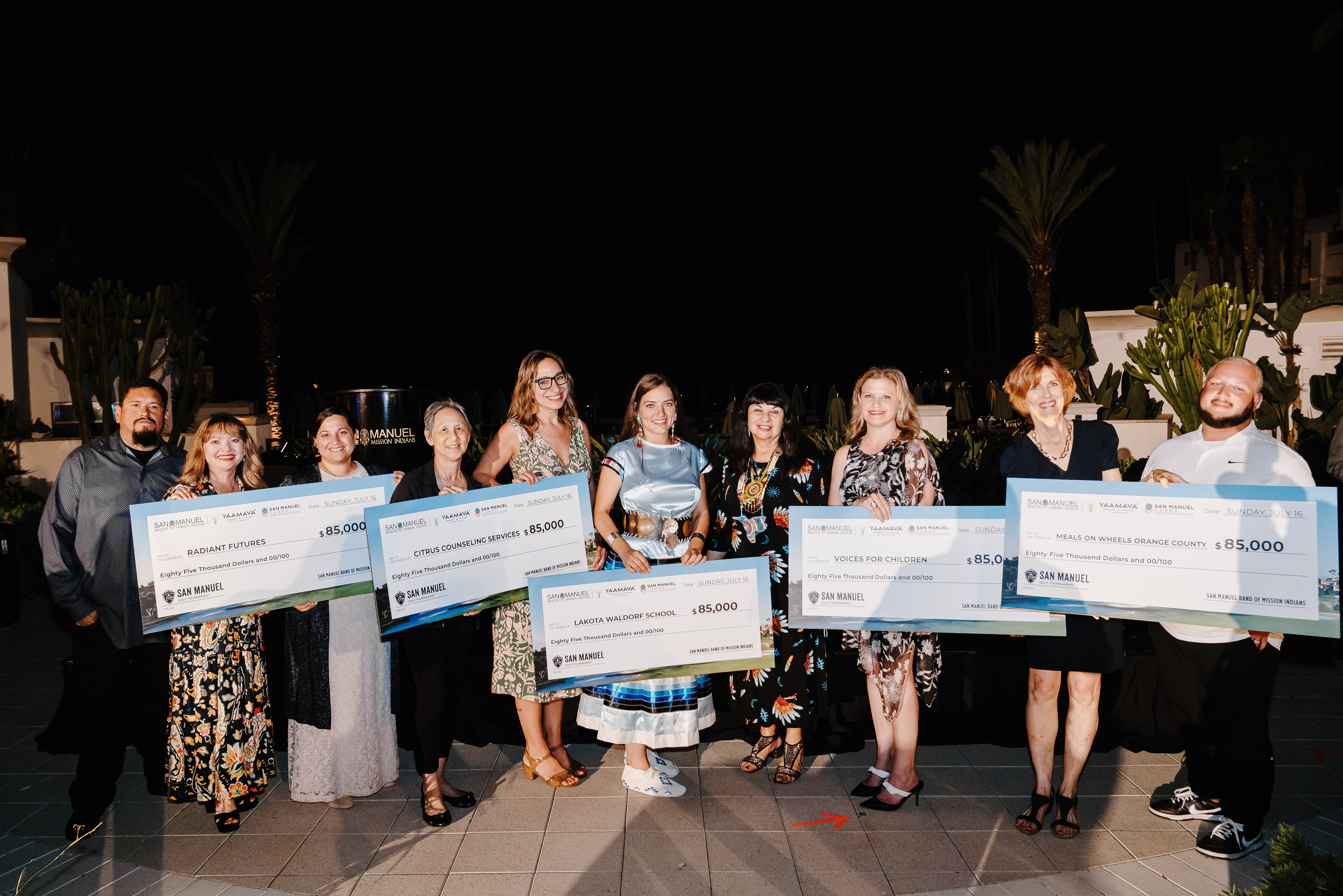 Photo of Golf Tournament NGO recipients 