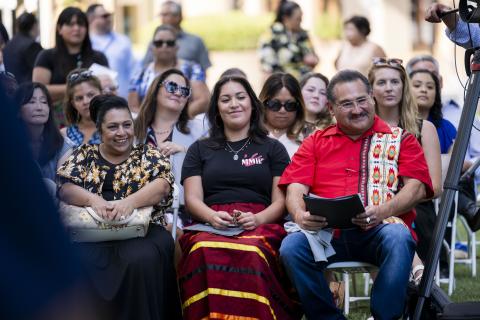 Tribal members at California Indian Culture Awareness Day